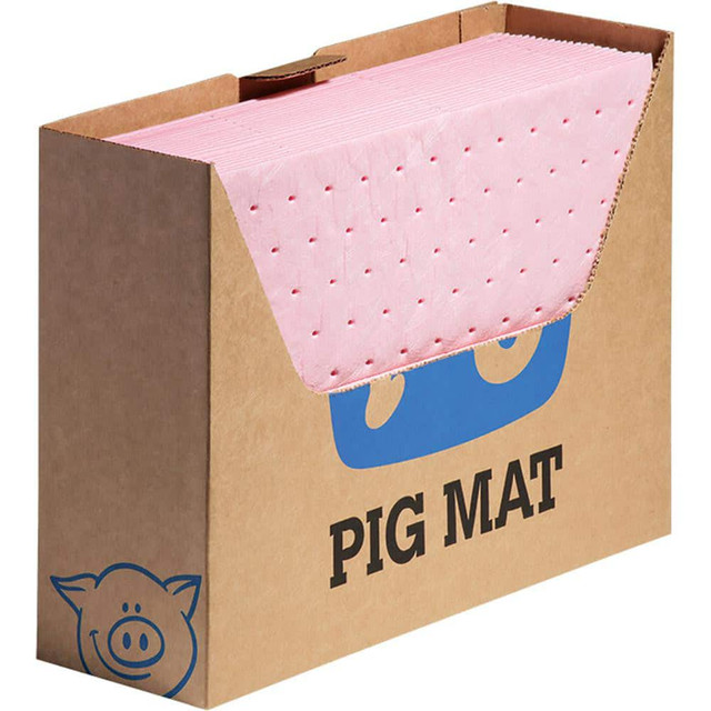 New Pig MAT3510 Pads, Rolls & Mats; Product Type: Pad ; Application: Haz Mat ; Overall Length (Inch): 13in ; Total Package Absorption Capacity: 10gal ; Material: Polypropylene ; Fluids Absorbed: Acids; Bases; Unknowns