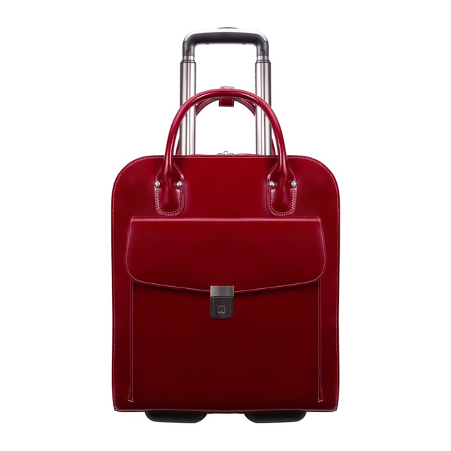 MCKLEIN COMPANY, LLC 97696 McKlein Uptown Vertical Wheeled Briefcase with 15in Laptop Pocket, Red MCKLEIN COMPANY, LLC 97696 McKlein Uptown Vertical Wheeled Briefcase with 15in Laptop Pocket, Red