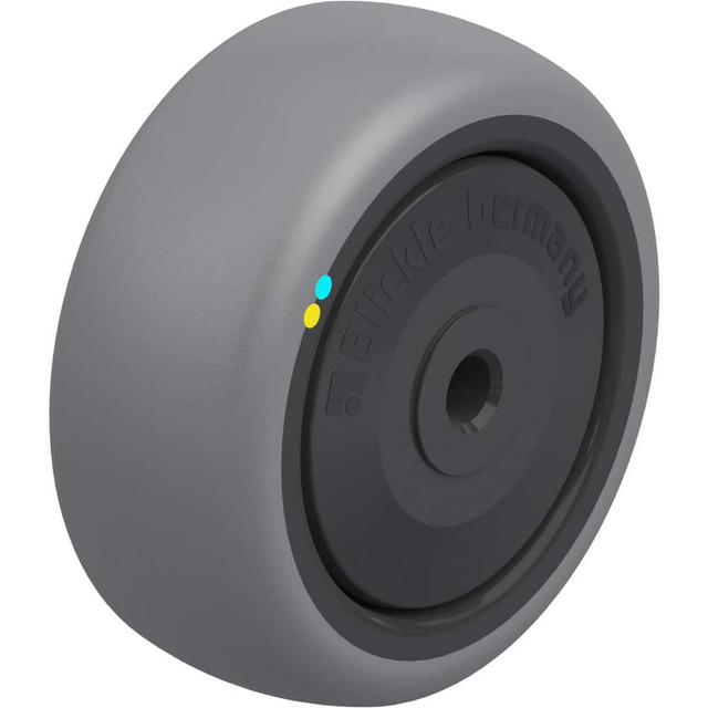 Blickle 613687 Caster Wheels; Wheel Type: Rigid; Swivel ; Load Capacity: 145 ; Bearing Type: Ball ; Wheel Core Material: Polypropylene ; Wheel Material: Rubber ; Wheel Color: Gray