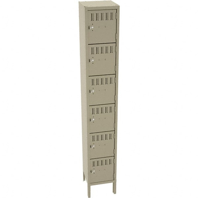 Tennsco BS6-121812-1SND 1-Wide Locker: 17" Deep,