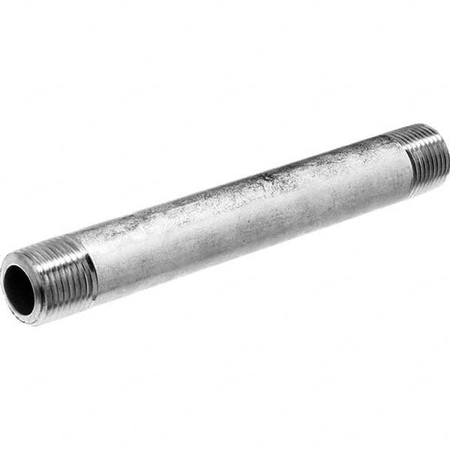 USA Industrials ZUSA-PF-3518 Stainless Steel Pipe Nipple: 1/2" Pipe, Grade 304