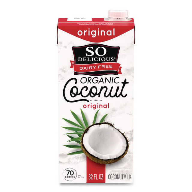 WHITEWAVE FOODS SO Delicious® WWI12312 Coconut Milk, Original, 32 oz Aseptic Box