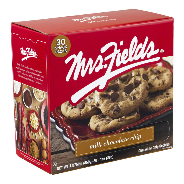 TASTE OF NATURE, INC. 13231 Mrs. Fields Milk Chocolate Chip Cookies, 1 Oz, Pack Of 30 Cookies