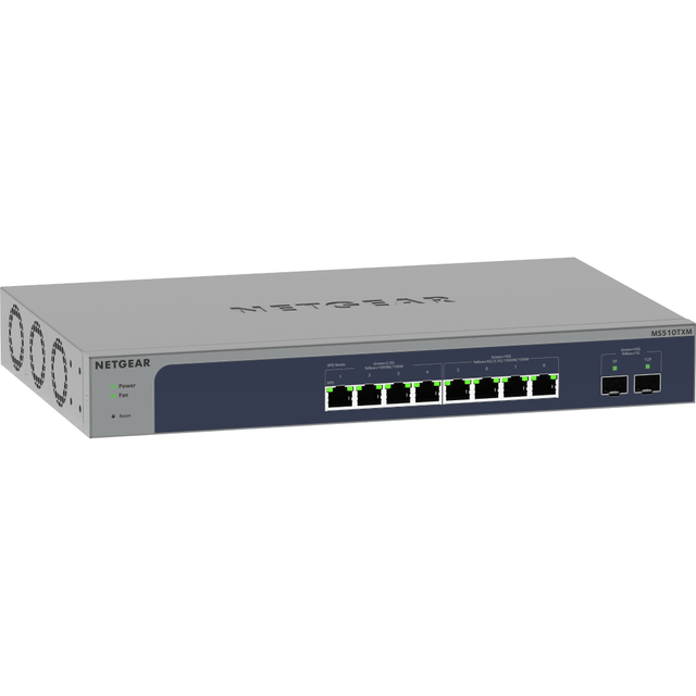 NETGEAR INC. MS510TXUP-100NAS Netgear MS510TXUP Ethernet Switch - 8 Ports - Manageable - 3 Layer Supported - Modular - 380 W Power Consumption - 295 W PoE Budget - Twisted Pair, Optical Fiber - PoE Ports - Rack-mountable, Desktop - Lifetime Limited W