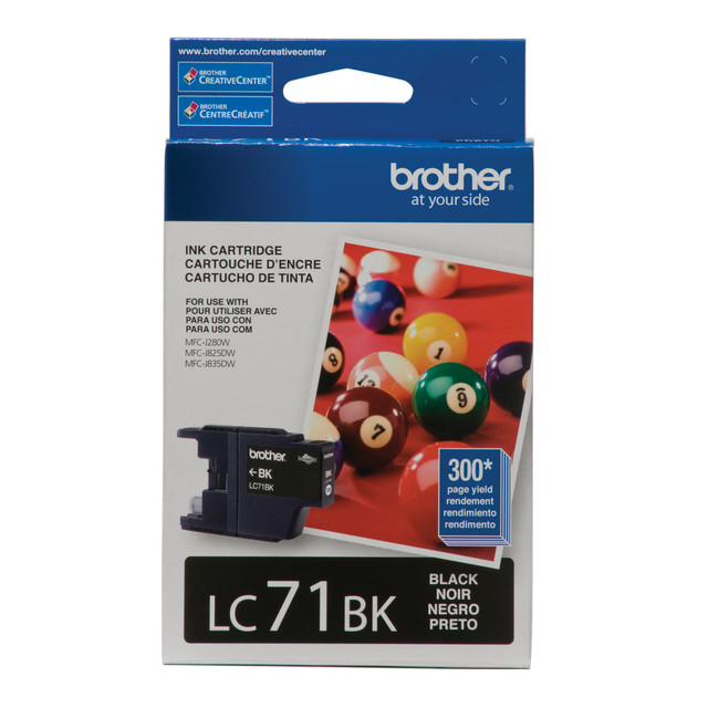 BROTHER INTL CORP BRTLC71BK Brother LC71 Black Ink Cartridge, LC71BK