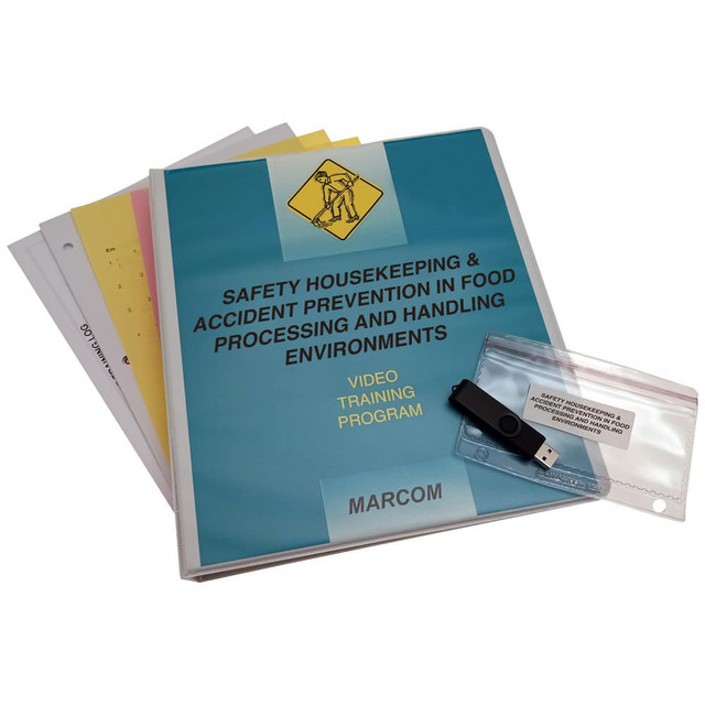 Marcom VFDS428UEM Multimedia Training Kits & Packages; Kit Type: Multimedia Training ; Topic: Safety Housekeeping & Accident Prevention ; Language: English ; Training Program Title: Safety Housekeeping & Accident Prevention in Food Processing and Han