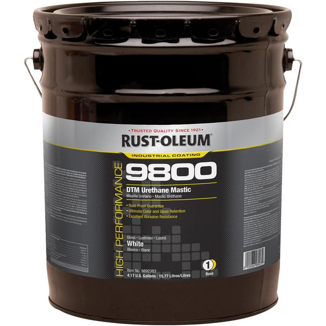 Rust-Oleum 9892383 Industrial Enamel Paint: 5 gal, Gloss, White
