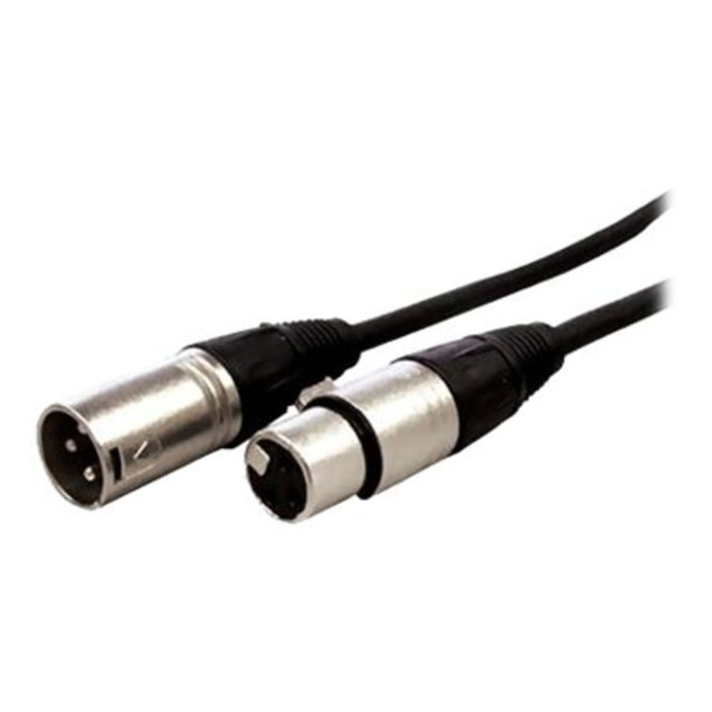 VCOM INTERNATIONAL MULTI MEDIA XLRP-XLRJ-25ST Comprehensive Standard - Microphone cable - XLR3 male to XLR3 female - 25 ft - shielded - matte black