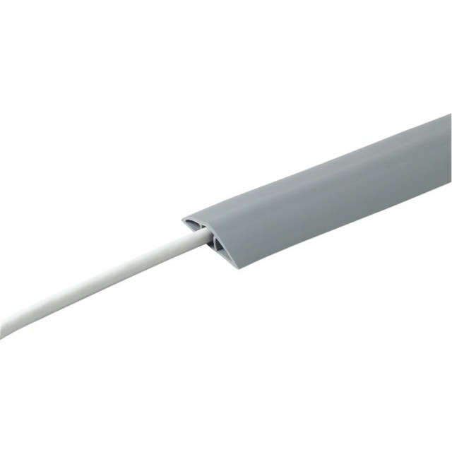 Blends with most home and office work spaces  Helps prevent tripping accidents and guards against cord fraying from foot traffic.  Guards against fraying from foot traffic  Conceals cables and helps prevent accidents  Comes with double-sided adhesive tape  Offers a practical cable management solution for home or office