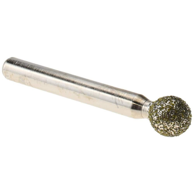 Value Collection PR094X125D42784 Grinding Pins; Head Shape: Ball Nose ; Abrasive Material: Diamond ; Grade: Extra Coarse ; Grit: 40 ; Diamond Concentration: 70 ; UNSPSC Code: 23131514