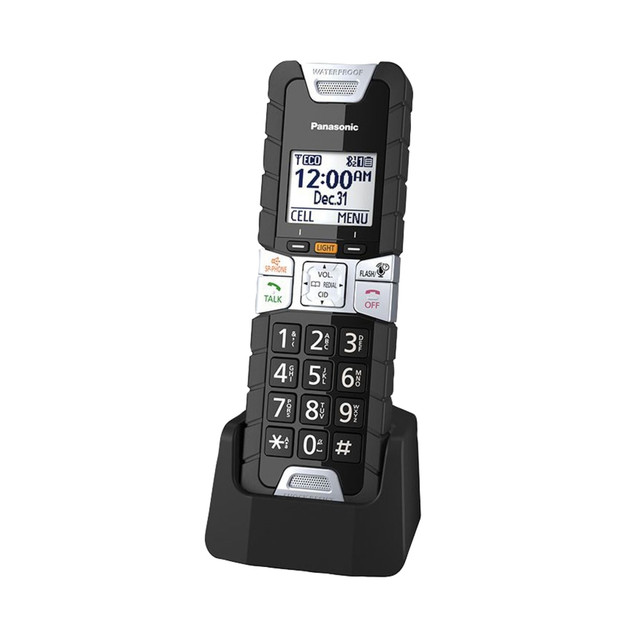 PANASONIC CORP OF NA KX-TGTA61B Panasonic KX-TGTA61B Tough Phone Accessory Handset, Black PANASONIC CORP OF NA KX-TGTA61B Panasonic KX-TGTA61B Tough Phone Accessory Handset, Black