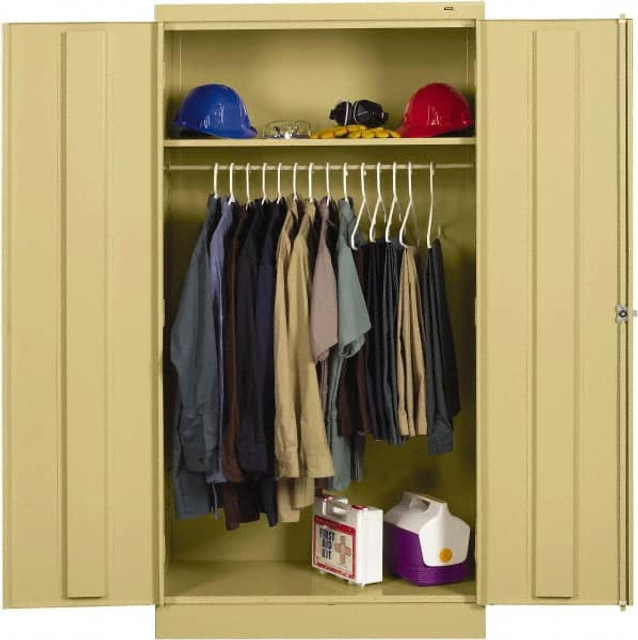 Tennsco 7114-PU Wardrobe Storage Cabinet: 36" Wide, 18" Deep, 72" High