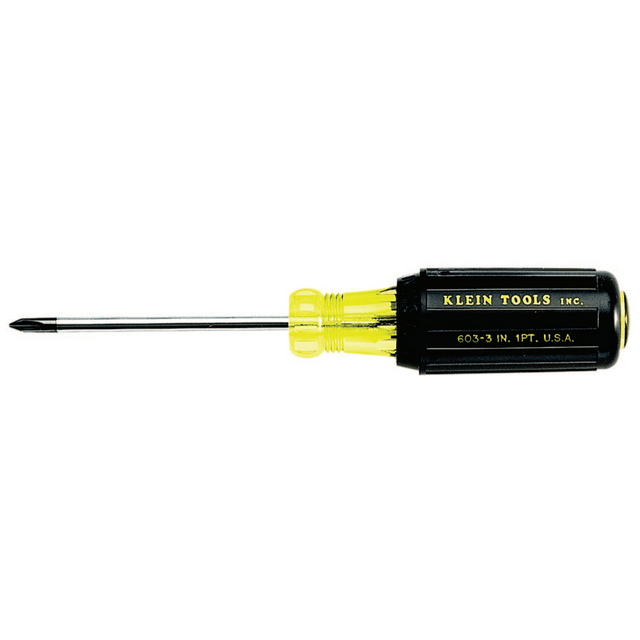 KLEIN TOOLS INC. 409-603-3 Klein Tools No. 1 Profilated Phillips Tip Screwdriver, 3in KLEIN TOOLS INC. 409-603-3 Klein Tools No. 1 Profilated Phillips Tip Screwdriver, 3in