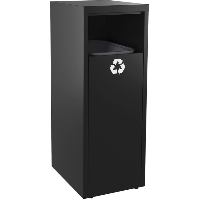 SP RICHARDS LLR66952 Lorell Recycling Tower - 10 gal Capacity - 40.2in Height x 18.6in Width - Black - 1 Each