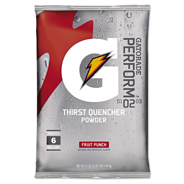 PEPSICO Gatorade® 33690 Original Powdered Drink Mix, Fruit Punch, 51oz Packet, 14/Carton