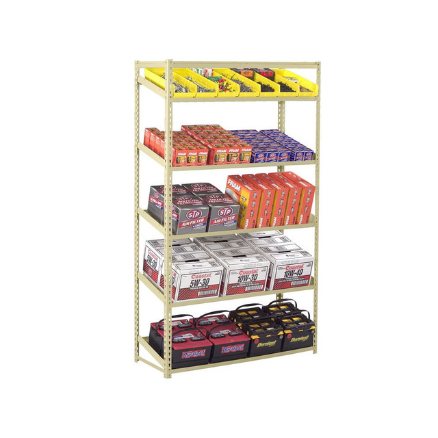 Tennsco ZT7-4824S-5-MGY Steel Boltless Shelving: