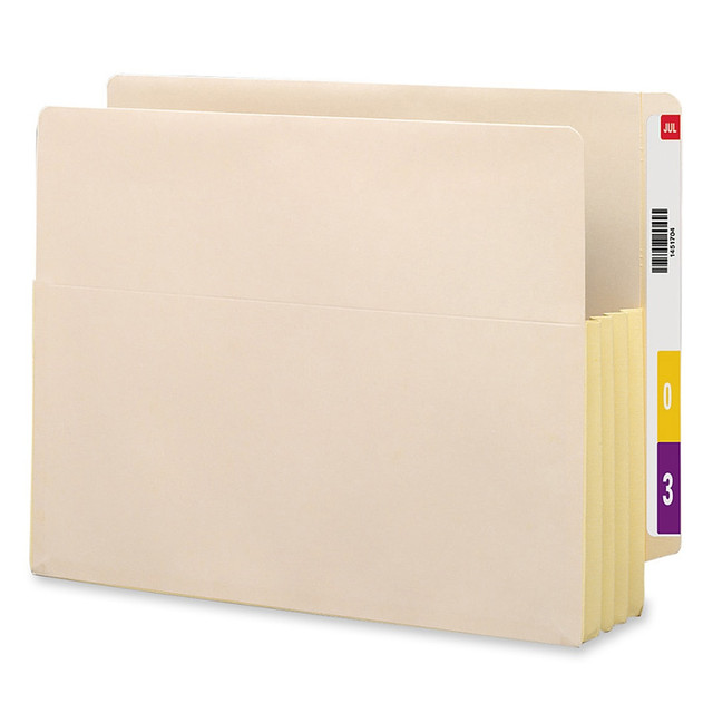 SMEAD MFG CO 75164 Smead Tyvek-Lined Gusset End-Tab File Pockets, Letter Size, 3 1/2in Expansion, Manila, Box Of 10 SMEAD MFG CO 75164 Smead Tyvek-Lined Gusset End-Tab File Pockets, Letter Size, 3 1/2in Expansion, Manila, Box Of 10