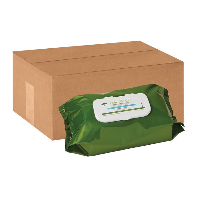 MEDLINE INDUSTRIES, INC. MSC263954 Aloetouch Personal Cleansing Wipes, 8in x 12in, 100 Wipes Per Pack, Case Of 6 Packs MEDLINE INDUSTRIES, INC. MSC263954 Aloetouch Personal Cleansing Wipes, 8in x 12in, 100 Wipes Per Pack, Case Of 6 Packs
