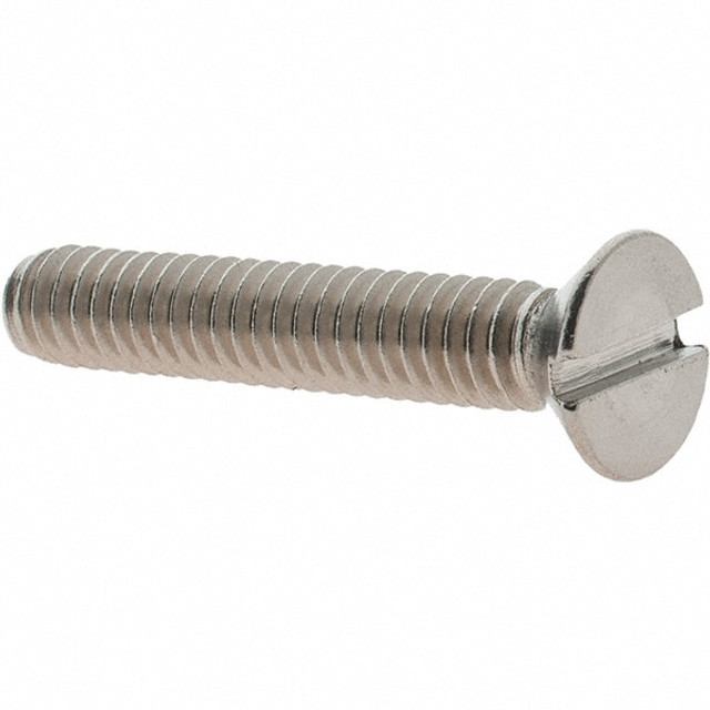 Value Collection 92591 Machine Screw: 1/4-20 x 1-1/2", Flat Head, Slotted