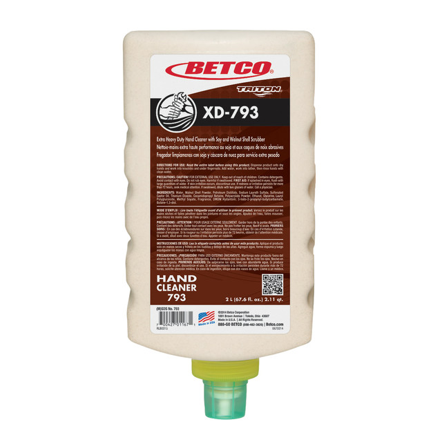BETCO CORPORATION 7936200 Betco Triton Xd-793 Lotion Hand Soap, Nutty Scent, 67.62 Oz, Carton Of 6 Bottles BETCO CORPORATION 7936200 Betco Triton Xd-793 Lotion Hand Soap, Nutty Scent, 67.62 Oz, Carton Of 6 Bottles