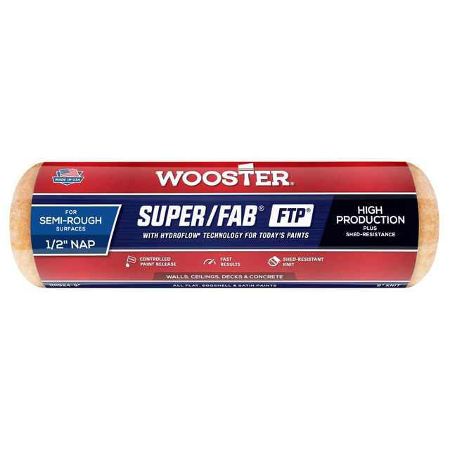 Wooster Brush RR924-9 Paint Roller Cover: 1/2" Nap, 9" Wide