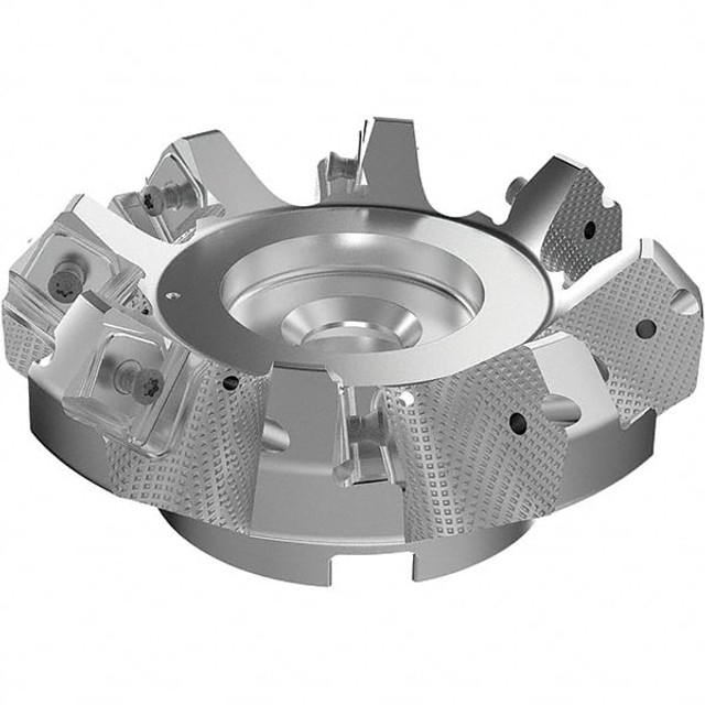 Seco 03157471 125mm Cut Diam, 40mm Arbor Hole, 9mm Max Depth of Cut, 48° Indexable Chamfer & Angle Face Mill