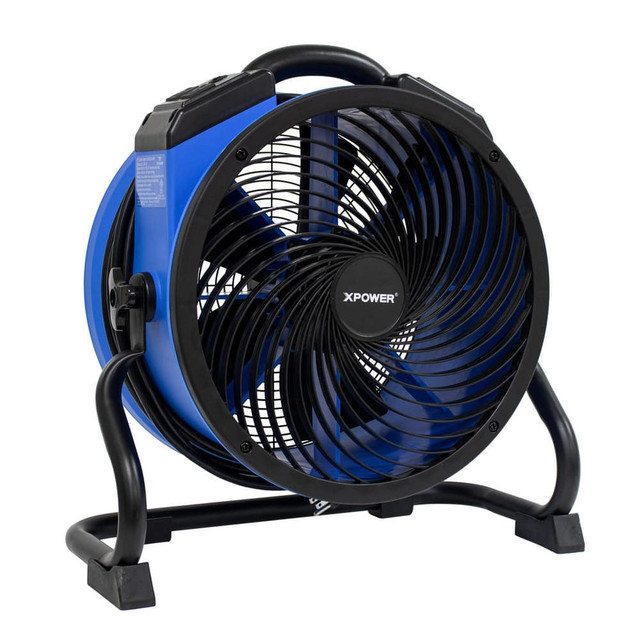 XPower Manufacturing FC-300A Industrial Circulation Fans; Fan Diameter: 14in ; Fan Type: Floor ; Number Of Blades: 5 ; Voltage: 115 ; Maximum Rpm: 1600 ; Horsepower: 1/4