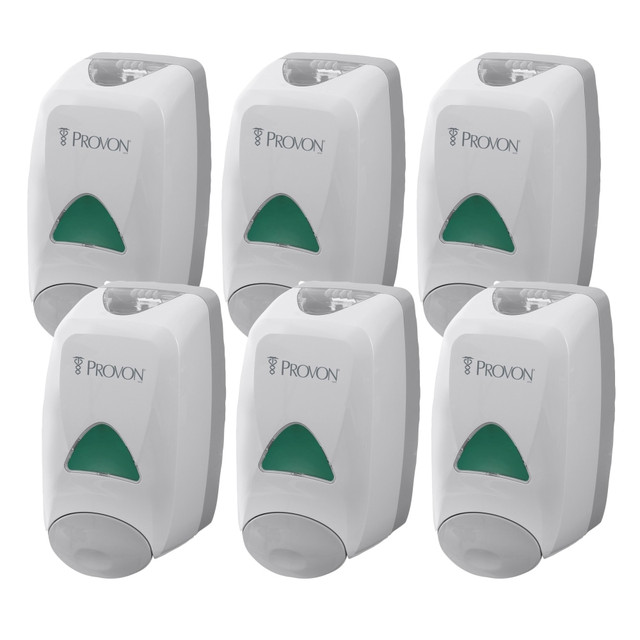 GOJO INDUSTRIES INC 516006CT Provon FMX-12 Foam Soap Dispenser - Manual - 1.32 quart Capacity - Key Lock, Soft Push, Wall Mountable - Dove Gray - 6 / Carton GOJO INDUSTRIES INC 516006CT Provon FMX-12 Foam Soap Dispenser - Manual - 1.32 quart Capacity - Key Lock, Soft Push, Wall Mountable - Dove Gray - 6 / Carton