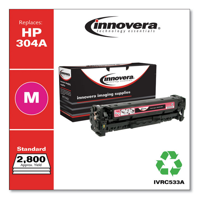 INNOVERA C533A Remanufactured Magenta Toner, Replacement for 304A (CC533A), 2,800 Page-Yield
