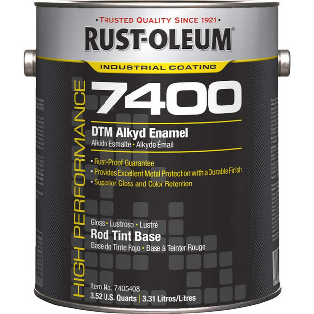 Rust-Oleum 7405408 Industrial Enamel Paint: 1 gal, Gloss, Red