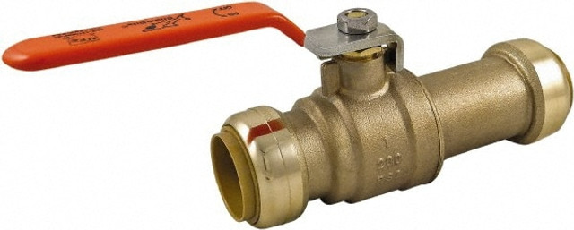 SharkBite 24737LF Standard Manual Ball Valve: 1 x 1" Pipe, Standard Port