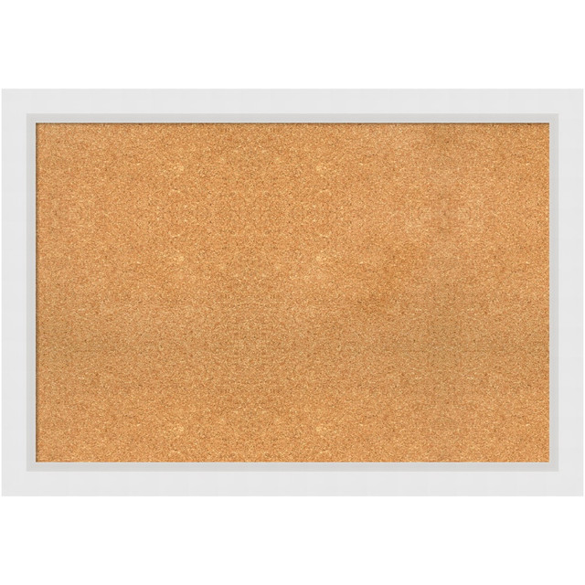 UNIEK INC. A42703904521 Amanti Art Cork Bulletin Board, 40in x 28in, Natural, Blanco White Wood Frame UNIEK INC. A42703904521 Amanti Art Cork Bulletin Board, 40in x 28in, Natural, Blanco White Wood Frame