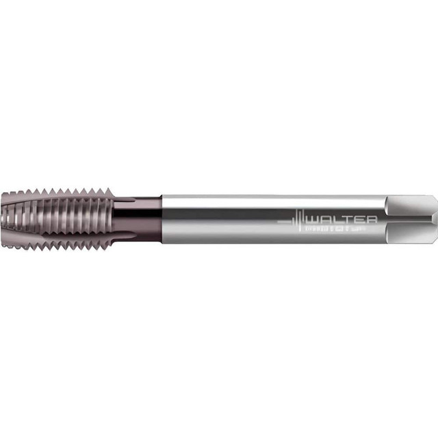 Walter-Prototyp 6432542 Spiral Point Tap: M16x2 Metric, 4 Flutes, Plug Chamfer, 6H Class of Fit, High-Speed Steel-E-PM, THL Coated