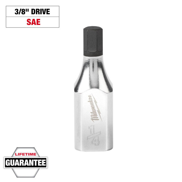 Milwaukee Tool 45-34-1045 Hand Hex & Torx Bit Sockets; Socket Type: Hex Bit ; Hex Size (Inch): 1/4 ; Insulated: No ; Tether Style: Not Tether Capable ; Material: S2 Steel ; Overall Length (Decimal Inch): 0.5625