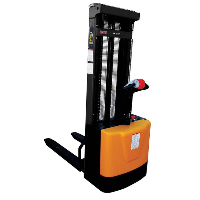 Vestil S-118-FF 2,000 Lb Capacity, 78" Lift Height, Battery Operated Stacker