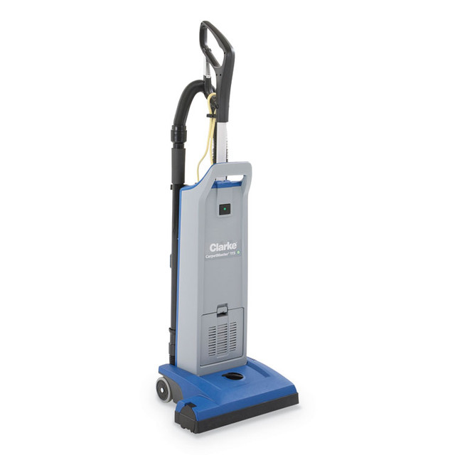 NILFISK, INC. Clarke® 107407691 CarpetMaster 15" Single-Motor Upright Vacuum, 14.5" Cleaning Path, Gray/Blue