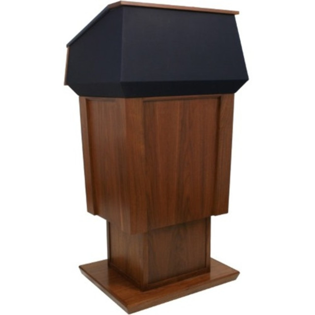 AMPLIVOX SOUND SYSTEMS LLC AmpliVox SN3040A-CH  SN3040A - Patriot Adjustable Height Lectern - Skirted Base - 64in Height x 31in Width x 23in Depth - Cherry, Lacquer - Hardwood Veneer, Solid Hardwood