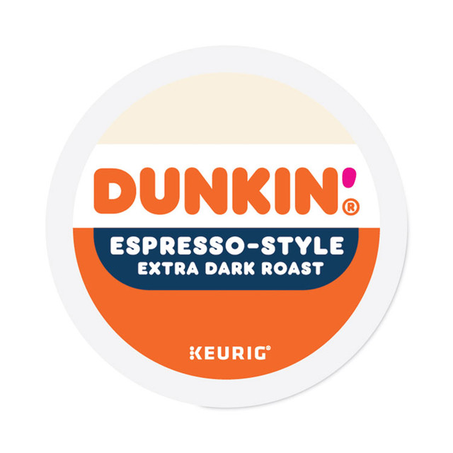 KEURIG DR PEPPER Dunkin Donuts® 1283 K-Cup Pods, Espresso, 22/Box