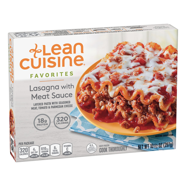 NATIONAL BRAND 166682 Lean Cuisine Favorites Lasagna With Meat Sauce, 10.5 Oz, Box Of 3 Meals NATIONAL BRAND 166682 Lean Cuisine Favorites Lasagna With Meat Sauce, 10.5 Oz, Box Of 3 Meals