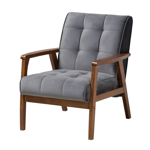 WHOLESALE INTERIORS, INC. 2721-9941 Baxton Studio 9941 Armchair, Gray