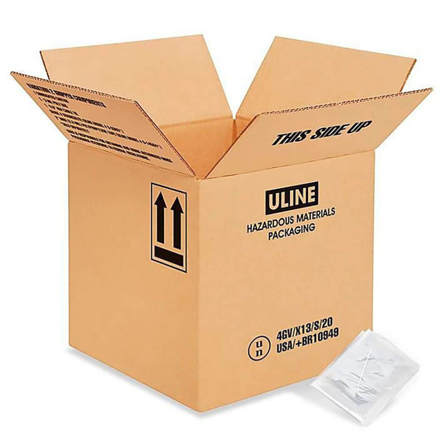 Value Collection S-14955 Hazardous Material Boxes; Style: Shipping Box ; Includes: Carton; Liner; Tie ; UNSPSC Code: 24112400