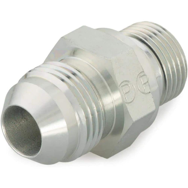Parker -16417-5 Steel Flared Tube Adapter: 1/2" Tube OD, 3/8-19 Thread, 37 ° Flared Angle