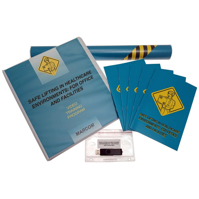 Marcom KHNM404UEM Multimedia Training Kits & Packages; Kit Type: Multimedia Training ; Topic: Safe Lifting ; Language: English ; Training Program Title: Safe Lifting in Healthcare Environments: For Office and Facilities Personnel ; Media Format: USB 