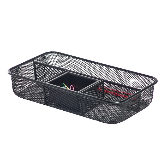 OFFICE DEPOT HY69052A-B  Brand Mesh Small Drawer Organizer, Black