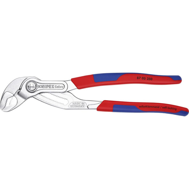 Knipex 87 05 250 Tongue & Groove Pliers; Joint Type: Groove ; Type: Pump Pliers ; Overall Length Range: 9 to 11.9 in ; Side Cutter: No ; Handle Type: Comfort Grip ; Jaw Length (Inch): 1-3/8