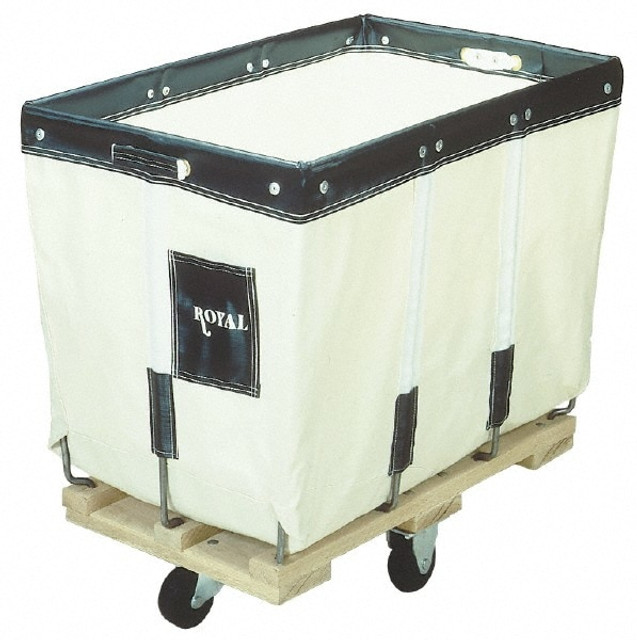 Royal Basket Trucks R14CCXLNN 40" Long x 28" Wide x 33-1/2" High, White Canvas Replacement Liner