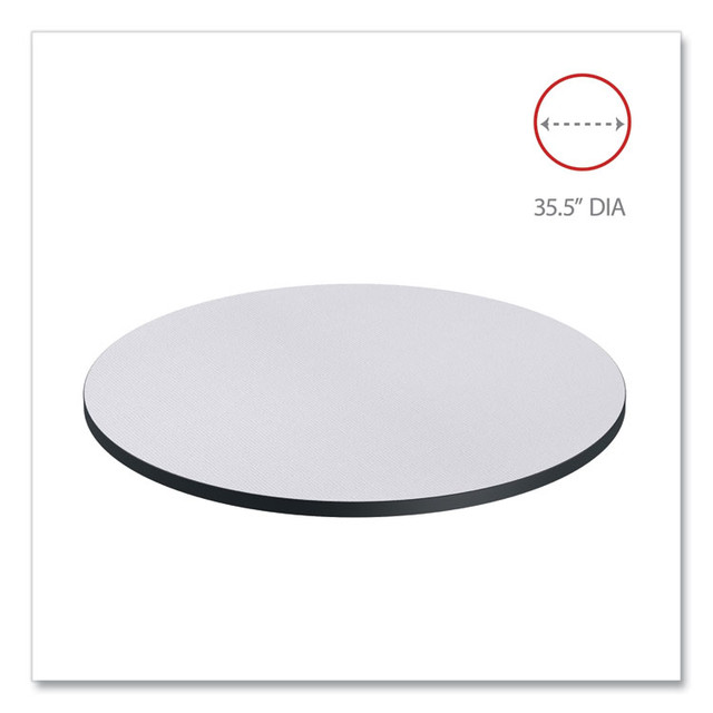 ALERA TTRD36WG Reversible Laminate Table Top, Round, 35.5" Diameter, White/Gray