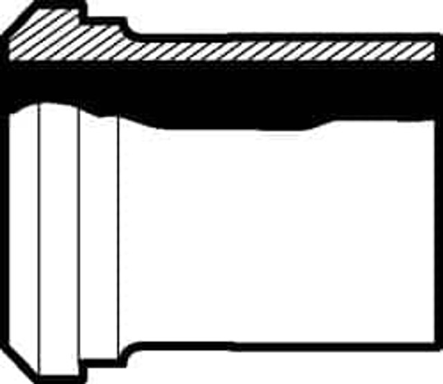 VNE 14WL-6L4.0 Sanitary Stainless Steel Pipe Long Welding Ferrule: 4", Bevel Seat Connection