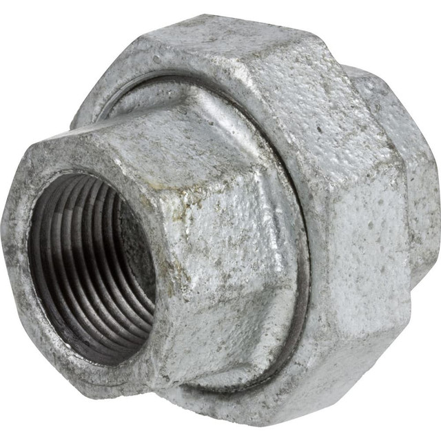 USA Industrials ZUSA-PF-20913 Galvanized Pipe Fittings; Fitting Type: Union ; Fitting Size: 1 ; Material: Galvanized Iron ; Fitting Shape: Straight ; Thread Standard: NPT ; Liquid and Gas Pressure Rating (psi): 300