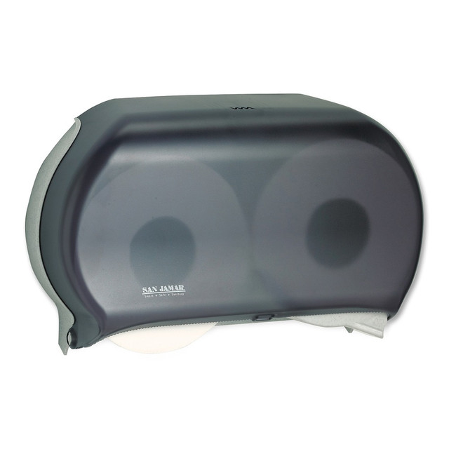 SAN JAMAR, INC. R4000TBK San Jamar Jumbo Bathroom Tissue Dispenser, Pearl Black SAN JAMAR, INC. R4000TBK San Jamar Jumbo Bathroom Tissue Dispenser, Pearl Black